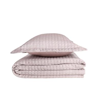 Imagem de Kit Colcha Solteiro Mesh Taupe - A\CASA