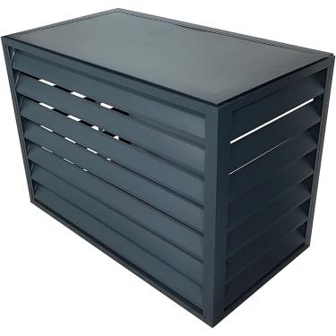 Imagem de Capa de ar condicionado ao ar livre, cobertura de proteção do ar condicionado central de alumínio para todas as unidades externas, gabinete independente para cobrir as unidades de lixo ou CA