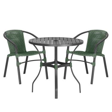 Imagem de 02 Cadeiras Floripa e Mesa Roma Trama 