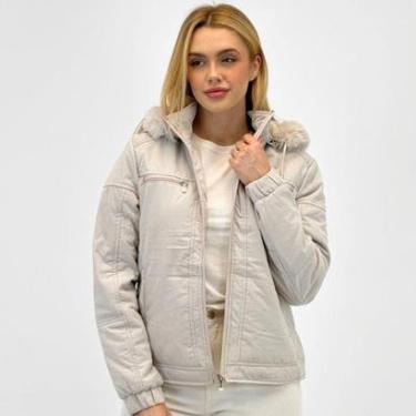 Imagem de Jaqueta Blue Rose Tecido com Capuz Feminina-Feminino