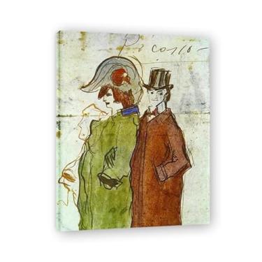 Imagem de Murais de Diego Rivera Viajar Juntos – Arte do Realismo Socialista Mexicano, Muralista do Século 1202, Coleção Clássica do Museu de Nova York para Decoração de Casa 60 x 78 cm