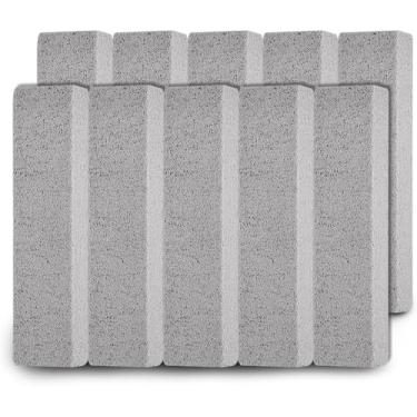 Imagem de 10 peças de limpador de vaso sanitário de pedra-pomes para limpeza de pedra-pomes almofada de limpeza a granel para vaso sanitário, fogão, azulejo, banho, cozinha, churrasqueira, forno, remoção de