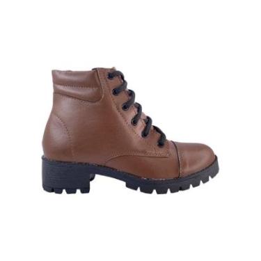 Imagem de Bota Via Bag Salto Baixo Tratorado Feminina-Feminino