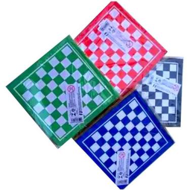 Imagem de Jogo De Dama E Trilha 18X18 Cm Com Gaveta - 10 Peças - Ferreira E Jabb