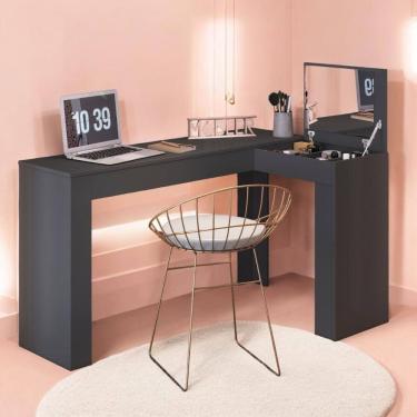 Imagem de Escrivaninha Penteadeira Jordan Preto Fosco