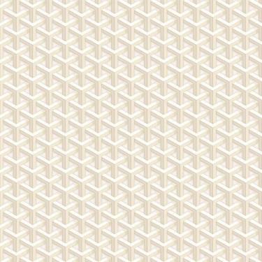 Imagem de Papel De Parede Fiesta Modern Triângulos 3d Creme 543251 Fiesta Modern 543251