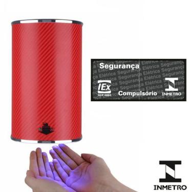 Imagem de Secador de mãos automático ECO-1800 INOX 220V - Vermelho 3D