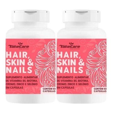 Imagem de Kit 2 Hair Skin 60 Cáps Unha Pele E Queda De Cabelo 1000mg - Take Care