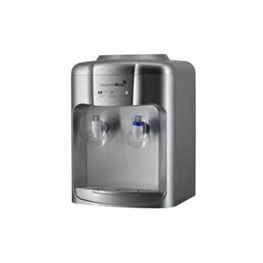 Imagem de Bebedouro de Água Refrigerado, 2 Torneiras, 220V, Prata