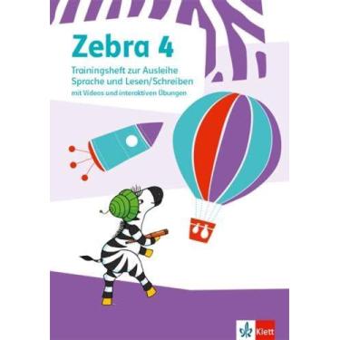 Imagem de Zebra 4. Trainingsheft Sprache und Lesen/Schreiben mit Videos und inte
