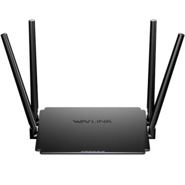 Imagem de WAVLINK Roteador Wifi Ac1200 Roteador De Internet Sem Fio De Banda Dupla Com Banda Dupla 2,4 Ghz + 5 Ghz, Portas Ethernet Wan/Lan De 100 Mbps, 4 Antenas Omnidirecionais De 5 Dbi, Suporte Para Rotead