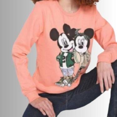 Imagem de Blusa de Moletom Flanelada Fechada Cativa Disney Mickey & Minnie, P, R