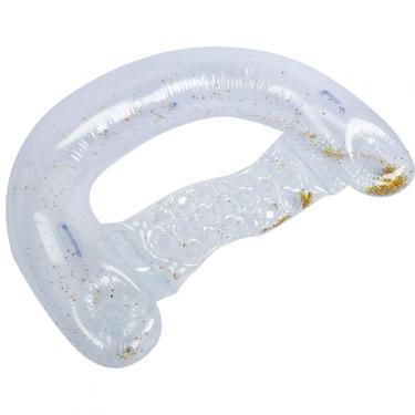 Imagem de Colchões de ar para piscina, colchões de ar dobráveis ​​para piscina Eco-freindly com 2 cores para piscina(Lantejoulas douradas)