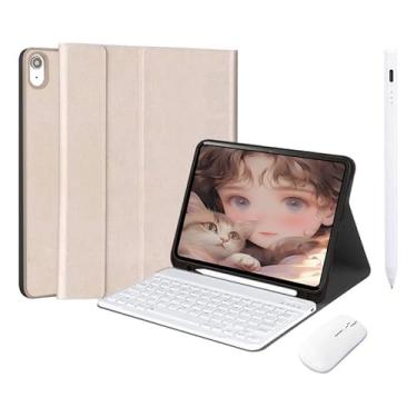 Imagem de Capa Dobrável, Teclado, Mouse, Caneta Táctil Para Samsung Tab A7