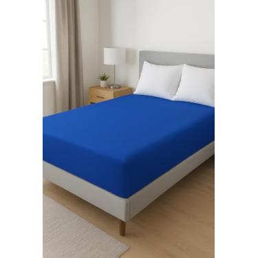 Imagem de Capa de Colchão Queen Malha com Zíper – Proteção Total 30 cm impermeável Hipoalergênica (azul royal)