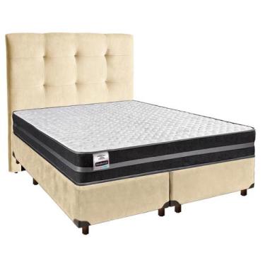 Imagem de Cama Box + Colchão Queen Molas Ultralastic Bogota Inducol + Cabeceira 