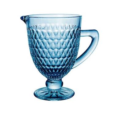 Imagem de Jarra L`Hermitage Amelie em Vidro com Pé Azul - 1L