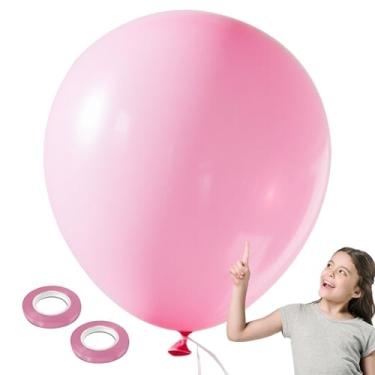 Imagem de Giant Light Pink Balloons - 10Pcs 36 Inch Extra Large Pastel Pink Ballons, Jumbo Matte Round Baloons for Valentine's Day Princess Wedding Bachelorette Bridal Baby Shower Birthday Party Decorations