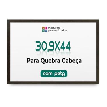 Imagem de Moldura 30,9x44 para Quebra Cabeça Grow Puzzle com Proteção Petg (Tabaco)