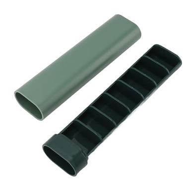 Imagem de Organizador de medicina de 7 dias Mini 7 Grids Organizer Container Box para suplementos Vitaminas Viagem para casa Plástico ABS 17.6x4.4x2.6cm (Verde)