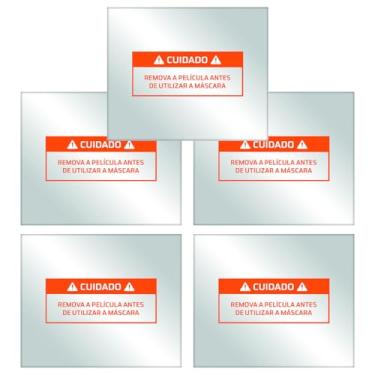 Imagem de Kit 5 Lentes Externa 116x96mm Para Máscara de Solda Com Escurecimento Automático NEVVO