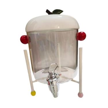 Imagem de Generic Jarra de água fria, chaleira fria com, recipiente portátil para bebidas de grande capacidade, dispensador de bebidas de vidro para uso, C