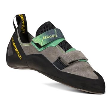 Imagem de La Sportiva Tênis masculino Aragon para escalada, Argila/Jasmine Green 2, 45