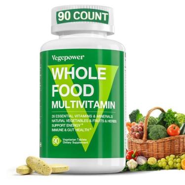Imagem de Suplemento Vegan Whole Food Multivitamínico Vegano 90 comprimidos - VE