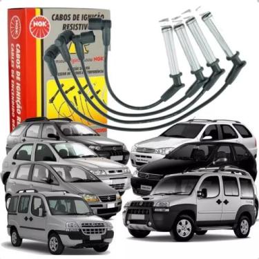 Imagem de Jogo Cabos De Velas Ignição Fiat Doblo Idea Palio Strada Celta Corsa -
