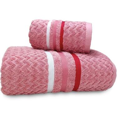 Imagem de Jogo de Banho e Rosto Gigante Corttex Trento Jacquard Alta Absorção Al