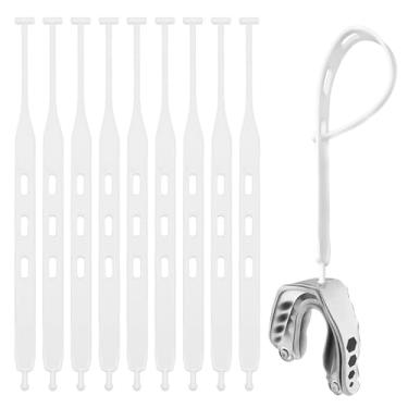 Imagem de BOXOB 10 Peças Alça para Protetor Bucal de Rugby, Proteção Bucal Futebol Apenas Alça de Substituição Universal para Adolescentes Desporto Futebol Rugby Hóquei Maioria Protetores Bucais (Branco)