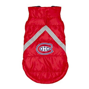 Imagem de Littlearth Colete adulto unissex NHL Montreal Canadiens Pet Puffer, cor da equipe, pequeno