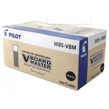 Imagem de Caixa com 12 Refil Pincel Quadro Branco WBS Preto Pilot