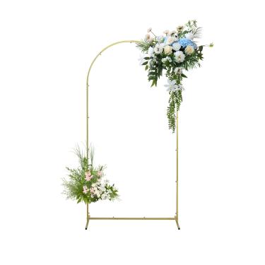 Imagem de Gawicpy Suporte de Fundo de Arco de Casamento, Suporte de Fundo de Arco de Metal Dourado para Chá de Bebê de Casamento, Aniversário, Aniversário, Decoração de Arco de Balão de Jardim de Formatura(Ouro