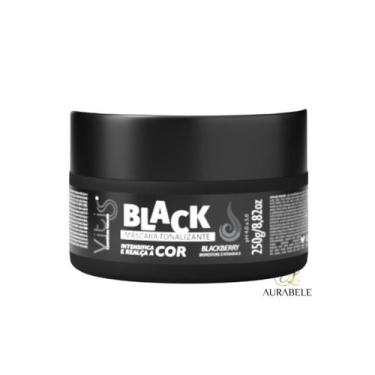 Imagem de Mascara tonalizante Black Vitiss 250g Promove Brilho Hidratação Cabelo