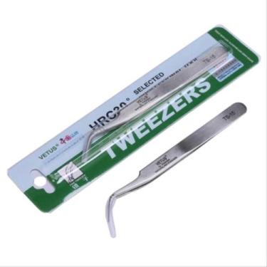 Imagem de 1 Pinça Vetus Ts-15 Extensão Cílios Profissional