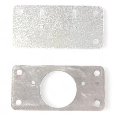 Imagem de Kit Placa Reparo Dobradiça Porta Armário MDF