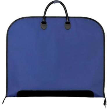 Imagem de Bolsa De Transporte De Terno Com Zíper Dobrável Respirável Multiuso Capa De Vestuário Roupas Terno Smokings Vestidos Casacos Porta-casacos Com Alças De Transporte, Darkblue