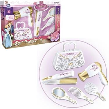 Imagem de Kit Beleza Infantil Princesa com Bolsa e Secador + Acessórios 7907 - Z