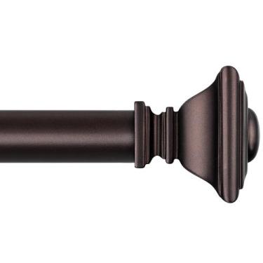 Imagem de Varão de cortina BRIOFOX Bronze ajustável de 122 a 213 cm Heavy Duty