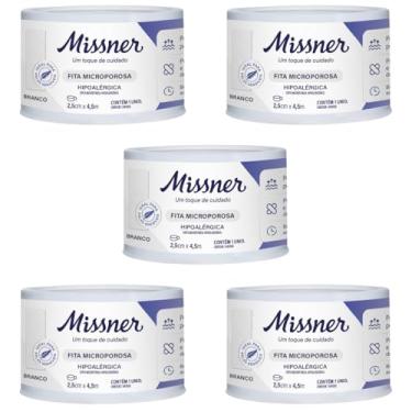 Imagem de Fita Micropore 25mm x 10m Hipoalergênica Branca - Kit com 5 Unidades