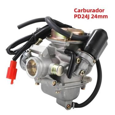 Imagem de Carburador GY6 125cc 150cc Sistema De Combustível PD24J Acessórios Par