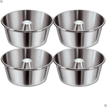 Imagem de Assadeira Tabuleiro Furo Canudo Tubo Pudim e Bol 19cm Alumínio