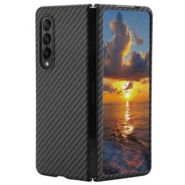 Imagem de Capa de fibra de carbono para Samsung Galaxy Z Fold 6, ultrafina, rígida, de PC, antiimpressões digitais, à prova de choque, capa protetora para Samsung Z Fold 66 5G Shell (Galaxy Z Fold 6) preta