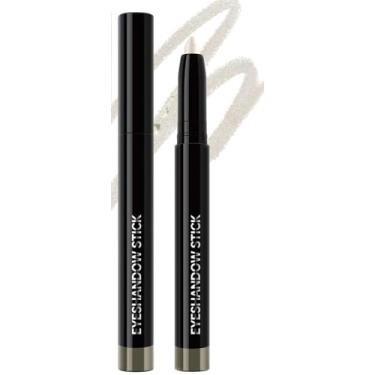 Imagem de KXmzeG Sombra fosca neutra em bastão de maquiagem, lápis delineador de sombra de longa duração creme champanhe metálico, aplicador de sombra fosco, paleta de caneta paleta de maquiagem (01#, pacote