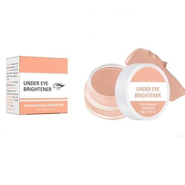 Imagem de Melemando 4 cores iluminador sob os olhos, oculta e ilumina olheiras, nutritivo à prova d'água sob os olhos corretivo de cor pêssego corretor de maquiagem (02 cores nudes)