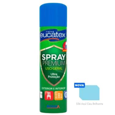 Imagem de Tinta Spray Colorido Eucatex 400ml para Madeira Metal Mdf Artesanato, 