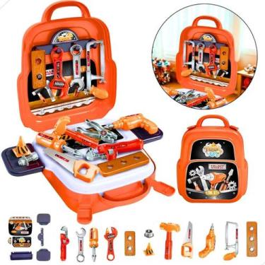 Imagem de Kit Ferramentas Mochila Infantil Brinquedo Educativo Natal - Atena