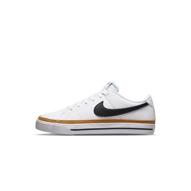 Imagem de Nike Tênis feminino Court Legacy Next Nature, Branco/preto/ocre do deserto/laranja, 42