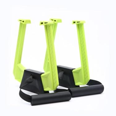 Imagem de Baoblaze Barra de pull-up portátil de 2 peças para porta, suporte para batente de porta, anel de fitness multifuncional, equipamento de treinamento de força